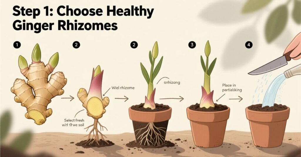 how to plant ginger