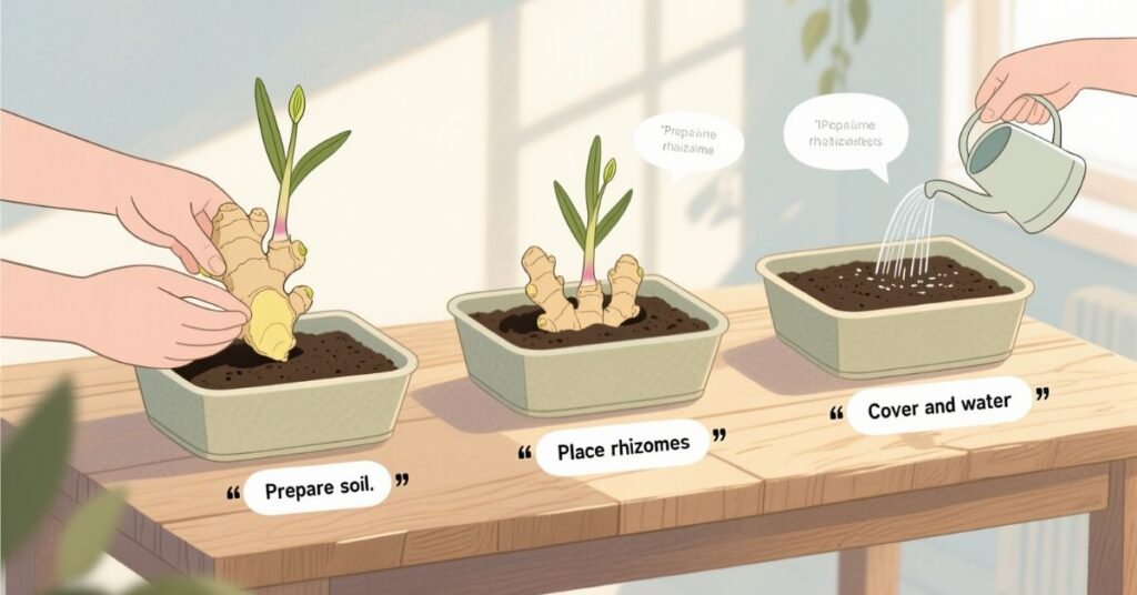 how to plant ginger