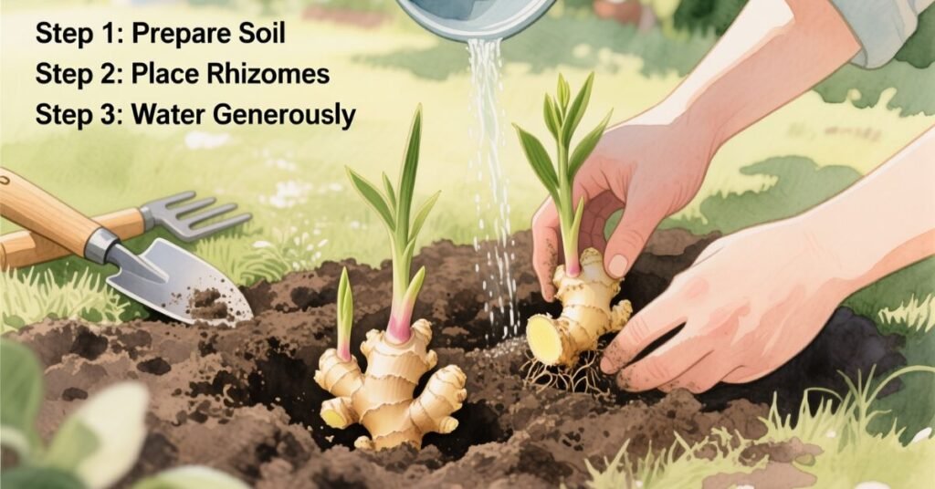 how to plant ginger
