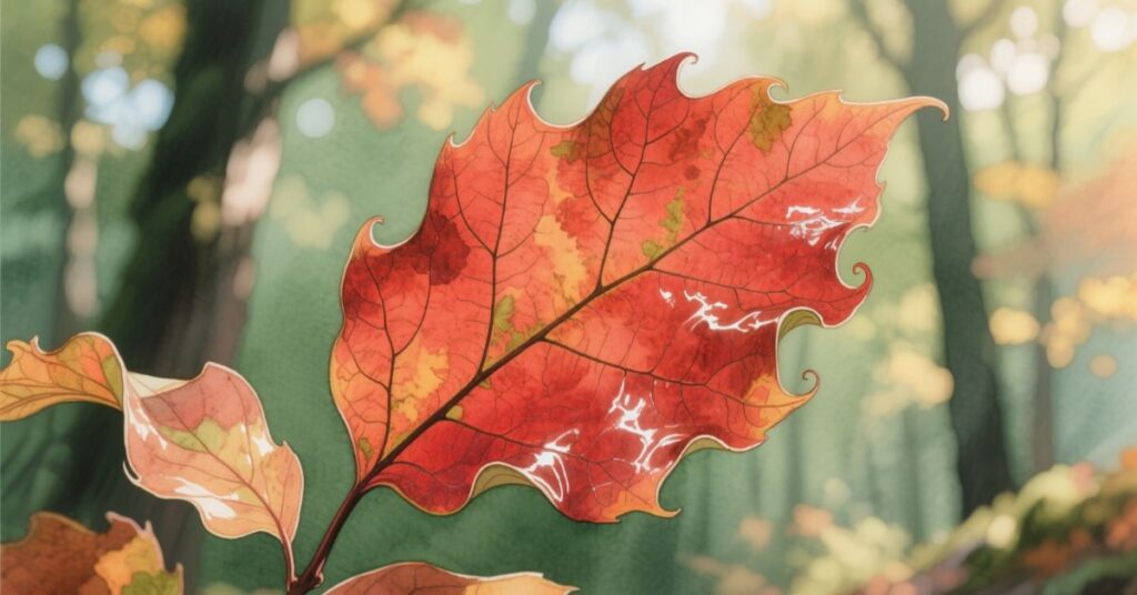 plant with red leaves