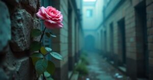 pink rose plant