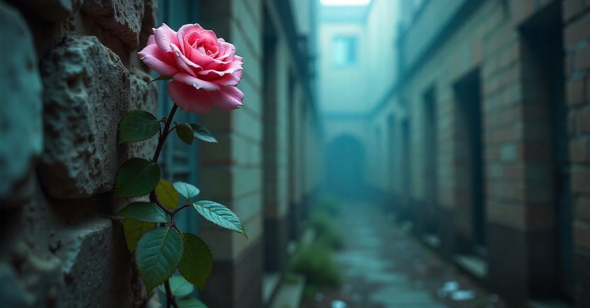 pink rose plant