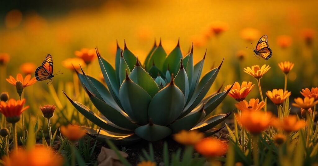 black agave plant